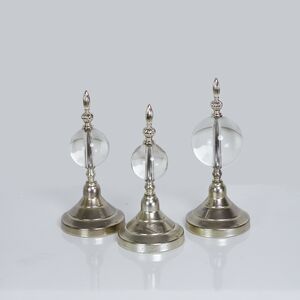 Conjunto De Enfeito Triplo Cristal Dourada