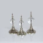Conjunto De Enfeito Triplo Cristal Prata