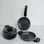 Conjunto de Frigideiras E Panelas  Antiaderente  4 Peças