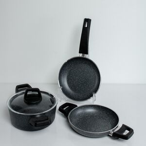 Conjunto de Frigideiras E Panelas  Antiaderente  4 Peças