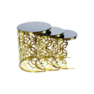 Conjunto De Mesa Lateral 3 Pcs