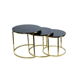 Conjunto De Mesa Lateral 3 Pcs