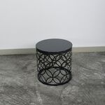 Conjunto De Mesa Lateral Preto 4 Pcs
