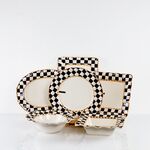 Conjunto De Prato De Servir Xadrez 6 Pcs