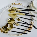 Conjunto De Refeições Branco/Dourado 12 Lugares 171 Pcs
