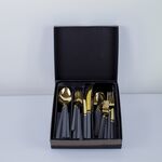 Conjunto De Talheres Cinza Inox De 42 Pcs