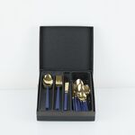Conjunto de talheres zul inox de 42 Pcs