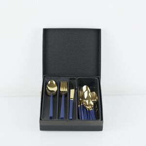 Conjunto de talheres zul inox de 42 Pcs