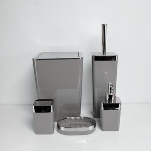 Conjunto Para Banheiro Castanha 5 Pcs