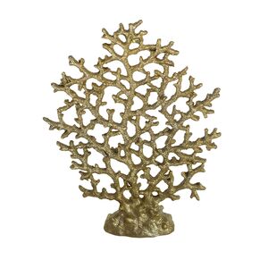 Coral Dourado Decorativo 2 Pcs
