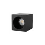 DOWNLIGHT SALIENTE QUAD,7W LED 3EM1 Φ9*9*10CM PRETO-CUBIX-F