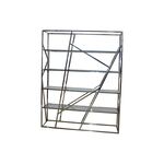 Estante Prata Inox Vidro Temperado