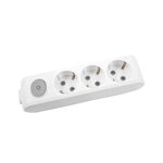 EXTENSÃO-3 TOMADAS-COM INTERRUPTOR SEM CABO-Branco-MULTI-LET