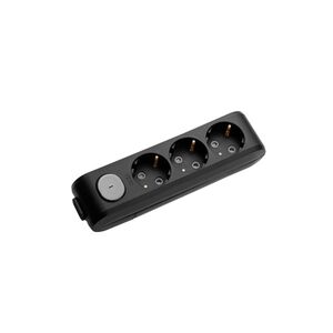 EXTENSÃO-3 TOMADAS-COM INTERRUPTOR SEM CABO-Preto-MULTI-LET