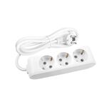 EXTENSÃO 3Mt-3 TOMADAS-COM INTERRUPTOR-Branco-MULTI-LET