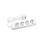 EXTENSÃO 3Mt-4 TOMADAS-COM INTERRUPTOR-Branco-MULTI-LET