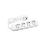 EXTENSÃO 3Mt-4 TOMADAS-SEM INTERRUPTOR-Branco-MULTI-LET