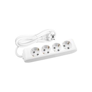 EXTENSÃO 3Mt-4 TOMADAS-SEM INTERRUPTOR-Branco-MULTI-LET