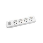 EXTENSÃO-4 TOMADAS-COM INTERRUPTOR SEM CABO-Branco-MULTI-LET