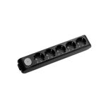 EXTENSÃO-5 TOMADAS-COM INTERRUPTOR SEM CABO-Preto-MULTI-LET