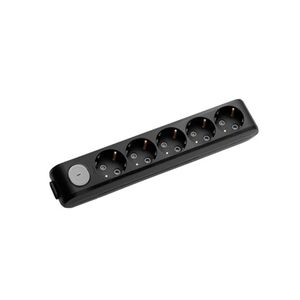 EXTENSÃO-5 TOMADAS-COM INTERRUPTOR SEM CABO-Preto-MULTI-LET