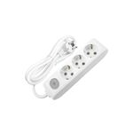 EXTENSÃO 5Mt-3 TOMADAS-COM INTERRUPTOR-Branco-MULTI-LET