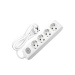 EXTENSÃO 5Mt-4 TOMADAS-COM INTERRUPTOR-Branco-MULTI-LET