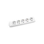 EXTENSÃO 5Mt-4 TOMADAS-SEM INTERRUPTOR-Branco-MULTI-LET
