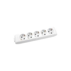 EXTENSÃO 5Mt-4 TOMADAS-SEM INTERRUPTOR-Branco-MULTI-LET