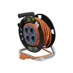Extensão com Enrolador IP20 15m 3×1,5 com 4 Tomadas