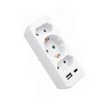 Extensor 16A/250V/USB-A 2,4A USB-C 3A-COMBI