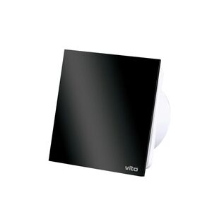 EXTRACTOR TAMPA VIDRO 100MM 12W-Preto-VENTI-GL