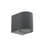 FOCO DE PAREDE 1XGU10 MAX: 35W CINZA IP44 SPIDER-1D