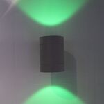 FOCO DE PAREDE Alumínio 220-240V 50Hz,COB 2*10W,LED Verde ,IP44 AVIDA