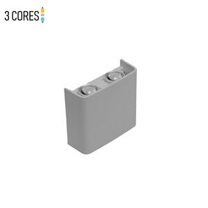 FOCO DUPLO 2*4W-3EM1-IP65-BRANCO-BINO