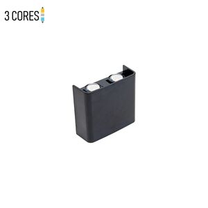 FOCO DUPLO 2*4W-3EM1-IP65-PRETO-BINO