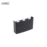 FOCO DUPLO 3*6W-3M1-IP65-PRETO-BINO