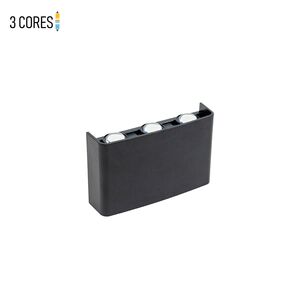 FOCO DUPLO 3*6W-3M1-IP65-PRETO-BINO