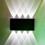 FOCO DUPLO 4*8W-3EM1-IP65-PRETO-BINO