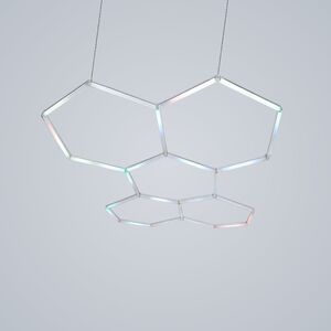 Iluminação Interna de Alta Qualidade Luz Led Hexagonal RGB Moderna para Decoração-Avida