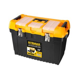 JUMBO METAL GRIPPED PLASTIC TOOL BOX 19″