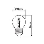 LAMPADA 42W/G45/E27/CLR/CBOX/ECO HALOGEN LAMP