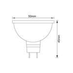 LAMPADA ECONUR JCDR/50W/GU5.3/220V/CLOSED/REF. HALOGEN LAMP