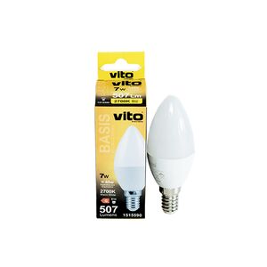 LAMPADA LED C37 7W SMD E14 2700KBASIS