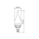 LAMPADA LED-C37T 2/6W/SMD/E14/2700K/SFT/MICROSTAR