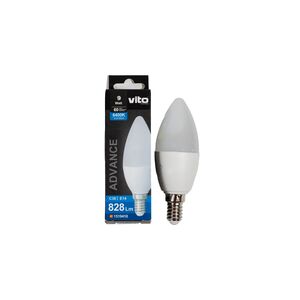 LAMPADA LED C38 9W SMD E14 6400K-ADVANCE