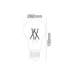 LAMPADA LED DE FILAMENTO A60 8W E27 SMD 64K LEDISONE