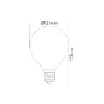 LAMPADA LED DE FILAMENTO G125 8W SMD E27 64K LEDISONE