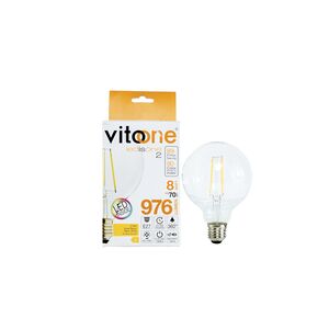 LAMPADA LED DE FILAMENTO G95 8W SMD E27 27K LEDISONE