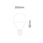 LAMPADA LED G45 E14 5.5W SMD 2700K BASIS